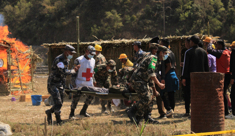 वन डढेलो तथा आगालगी नियन्त्रण सम्बन्धी संयुक्त प्रतिकार्य अभ्यास सञ्चलान