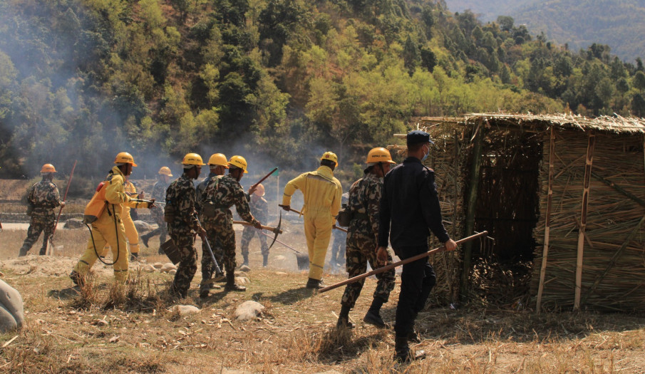वन डढेलो तथा आगालगी नियन्त्रण सम्बन्धी संयुक्त प्रतिकार्य अभ्यास सञ्चलान